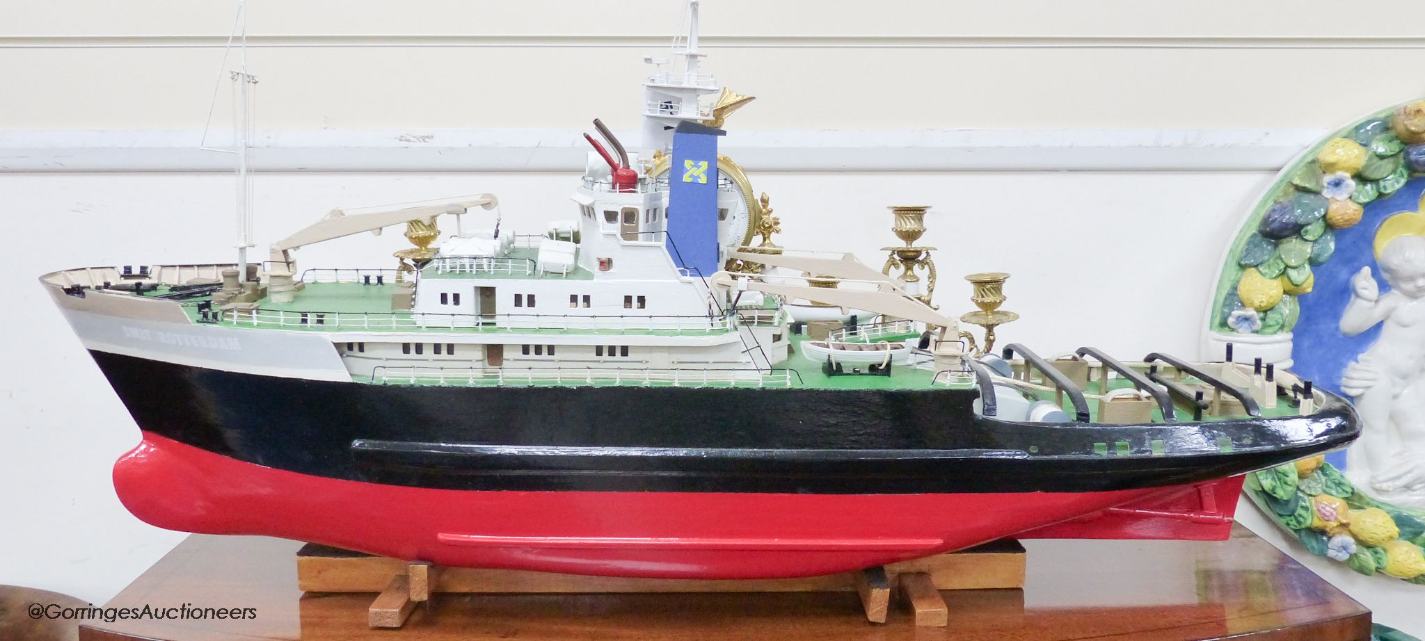 A scratch built model boat